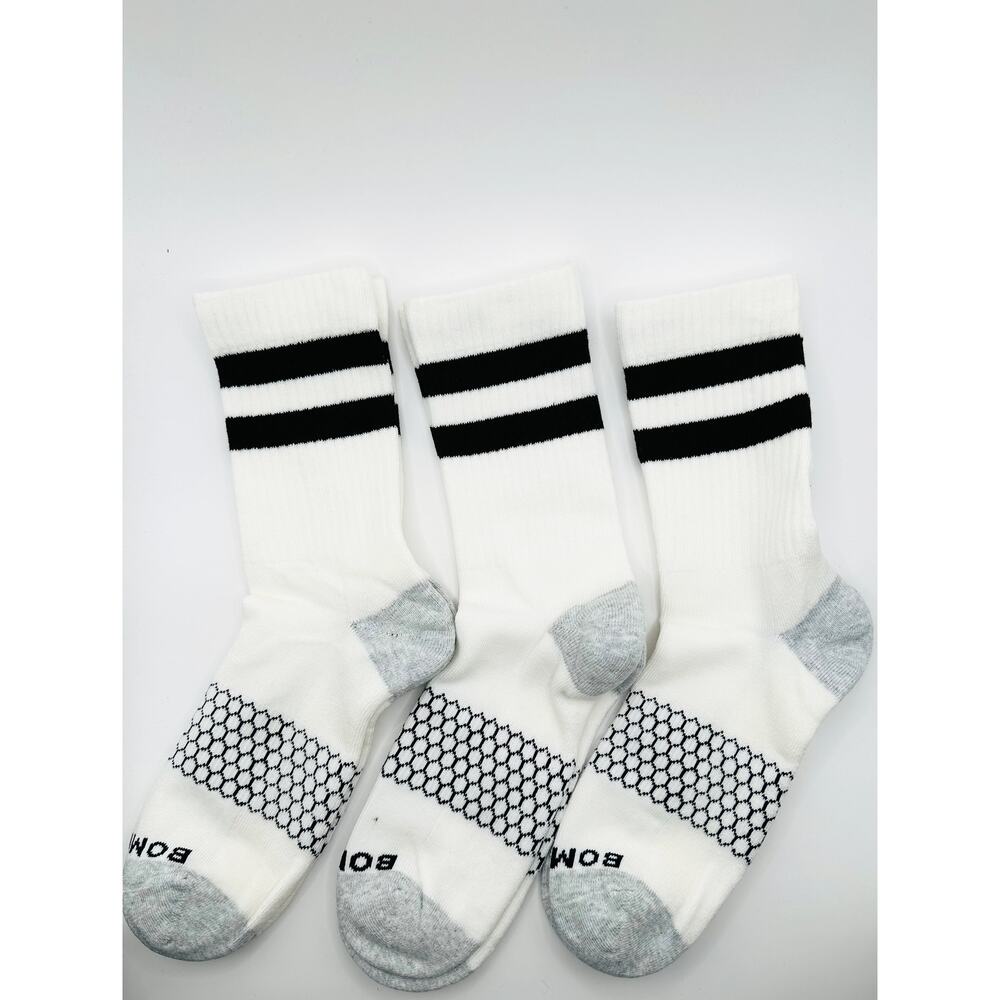 Bombas Women's Vintage Stripe Socks Large Half-Calf 3 pairs NWOT